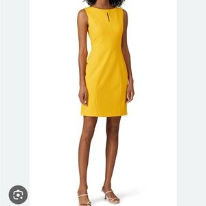 Of Mercer Vibrant Yellow Christopher Sheath Dress